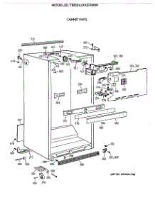 02 - Cabinet Parts parts for Ge Refrigerator TBG24JAXERWW from AppliancePartsPros.com