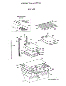 03 - Shelf Parts parts for Ge Refrigerator TBG24JAXERWW from AppliancePartsPros.com