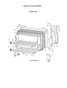06 - Freezer Door parts for Ge Refrigerator TBG24JAXERWW from AppliancePartsPros.com