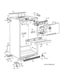 03 - Cabinet Parts parts for Ge Refrigerator TBK18JAXERWW from AppliancePartsPros.com