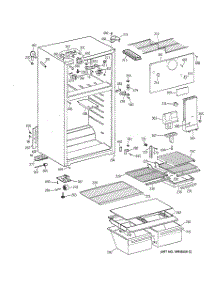 02 - Cabinet parts for Ge Refrigerator TBG14DABDRWH from AppliancePartsPros.com