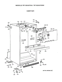03 - Cabinet Parts parts for Ge Refrigerator TBT18DAXFRAA from AppliancePartsPros.com