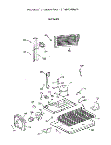 06 - Unit Parts parts for Ge Refrigerator TBT18DAXFRAA from AppliancePartsPros.com
