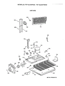 06 - Unit Parts parts for Ge Refrigerator TBT18JAXFRAA from AppliancePartsPros.com