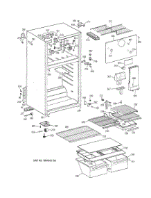 02 - Cabinet parts for Ge Refrigerator TBT16DAZFRAD from AppliancePartsPros.com