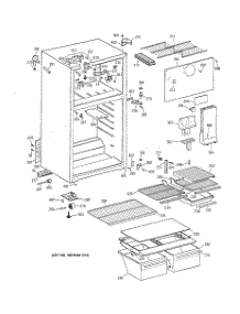 02 - Cabinet parts for Ge Refrigerator TBX14DAZCRWH from AppliancePartsPros.com