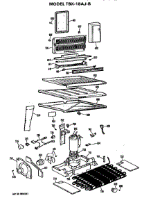 Unit parts for Ge Refrigerator TBX18AJB from AppliancePartsPros.com
