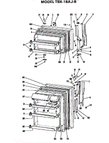 Doors parts for Ge Refrigerator TBX18AJB from AppliancePartsPros.com