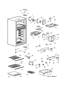 02 - Cabinet parts for Ge Refrigerator TBX10SNXARWH from AppliancePartsPros.com