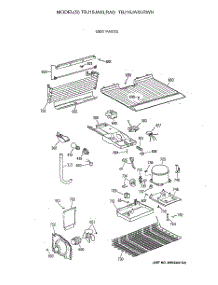 03 - Unit Parts parts for Ge Refrigerator TBJ16JAXLRWH from AppliancePartsPros.com