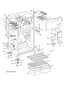 02 - Cabinet parts for Ge Refrigerator TBX16SAYDRWH from AppliancePartsPros.com