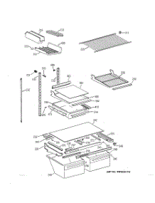 04 - Shelf Parts parts for Ge Refrigerator TBT21DAXTRWW from AppliancePartsPros.com