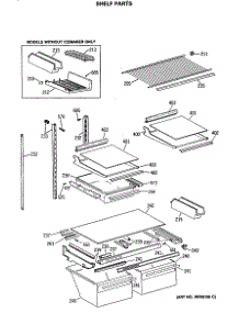 04 - Shelf Parts parts for Ge Refrigerator TBH21MASRRAD from AppliancePartsPros.com