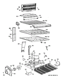 03 - Section3 parts for Ge Refrigerator TBHB25ZRERBK from AppliancePartsPros.com