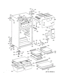 02 - Cabinet parts for Ge Refrigerator TBJ16JAXMRWH from AppliancePartsPros.com