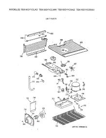 03 - Unit Parts parts for Ge Refrigerator TBX16SYYCRWH from AppliancePartsPros.com