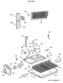 06 - Unit Parts parts for Ge Refrigerator TBH18JAXERAA from AppliancePartsPros.com