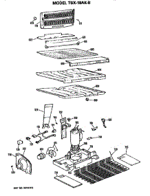 Unit parts for Ge Refrigerator TBX18AKBL from AppliancePartsPros.com