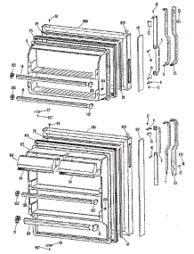 Doors parts for Ge Refrigerator TBX14SMC from AppliancePartsPros.com