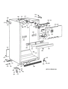 03 - Cabinet Parts parts for Ge Refrigerator TBT18JAXURAA from AppliancePartsPros.com