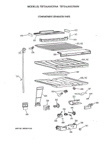 05 - Compartment Separator Parts parts for Ge Refrigerator TBT24JAXCRAA from AppliancePartsPros.com