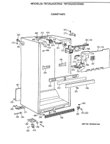03 - Cabinet Parts parts for Ge Refrigerator TBT25JAXCRAA from AppliancePartsPros.com