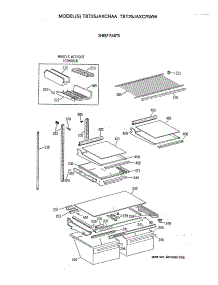 04 - Shelf Parts parts for Ge Refrigerator TBT25JAXCRAA from AppliancePartsPros.com