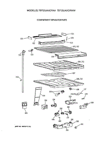05 - Compartment Separator Parts parts for Ge Refrigerator TBT25JAXCRAA from AppliancePartsPros.com