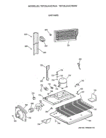 06 - Unit Parts parts for Ge Refrigerator TBT25JAXCRAA from AppliancePartsPros.com