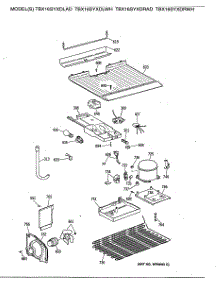 03 - Section3 parts for Ge Refrigerator TBX16SYXDRAD from AppliancePartsPros.com