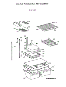 04 - Shelf Parts parts for Ge Refrigerator TBH18DAXHRWW from AppliancePartsPros.com