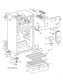 02 - Cabinet parts for Ge Refrigerator TBX16SYZGRAD from AppliancePartsPros.com