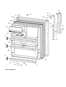 02 - Fresh Food Door parts for Ge Refrigerator TBT21DAXTRAA from AppliancePartsPros.com