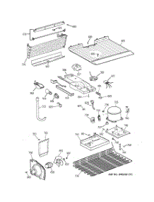 03 - Unit Parts parts for Ge Refrigerator TBG16SAZDRAD from AppliancePartsPros.com