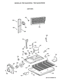 06 - Unit Parts parts for Ge Refrigerator TBH18JAXHRAA from AppliancePartsPros.com
