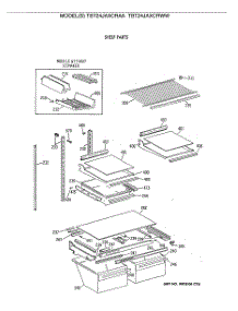 04 - Shelf Parts parts for Ge Refrigerator TBT24JAXCRWW from AppliancePartsPros.com