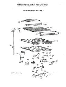 05 - Compartment Separator Parts parts for Ge Refrigerator TBH18JAXHRWW from AppliancePartsPros.com