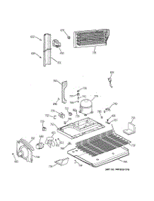 06 - Unit Parts parts for Ge Refrigerator TBH18DAXURAA from AppliancePartsPros.com
