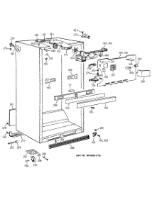 03 - Cabinet Parts parts for Ge Refrigerator TBH19ZAZMRWW from AppliancePartsPros.com