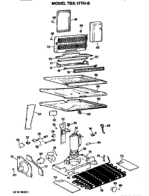 Unit parts for Ge Refrigerator TBX17THB from AppliancePartsPros.com