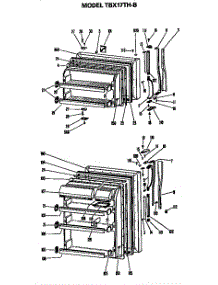 Doors parts for Ge Refrigerator TBX17THB from AppliancePartsPros.com