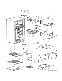 02 - Cabinet parts for Ge Refrigerator TBX10SNSBLWH from AppliancePartsPros.com