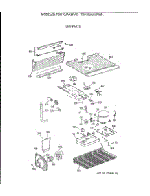 03 - Unit Parts parts for Ge Refrigerator TBH16JAXLRAD from AppliancePartsPros.com