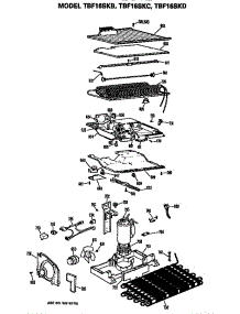 Unit parts for Ge Refrigerator TBF16SKB from AppliancePartsPros.com
