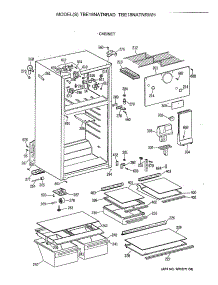 02 - Cabinet parts for Ge Refrigerator TBE18NATNRAD from AppliancePartsPros.com