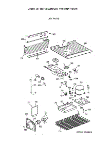 03 - Unit Parts parts for Ge Refrigerator TBE18NATNRAD from AppliancePartsPros.com