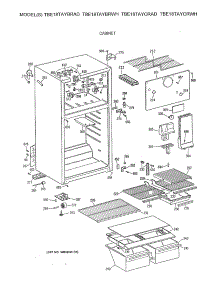 02 - Cabinet parts for Ge Refrigerator TBE18TAYBRWH from AppliancePartsPros.com