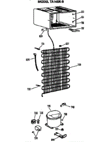 Unit parts for Ge Refrigerator TA14SKB from AppliancePartsPros.com