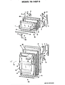 Doors parts for Ge Refrigerator TB14SFB from AppliancePartsPros.com