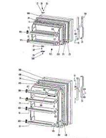 Doors parts for Ge Refrigerator TBF14SKD from AppliancePartsPros.com